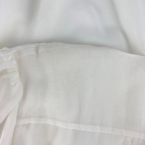 NWT Diane von Furstenberg DVF Silk Embroidered Blouse-V-Neck Top-Work to Weekend - Picture 15 of 16